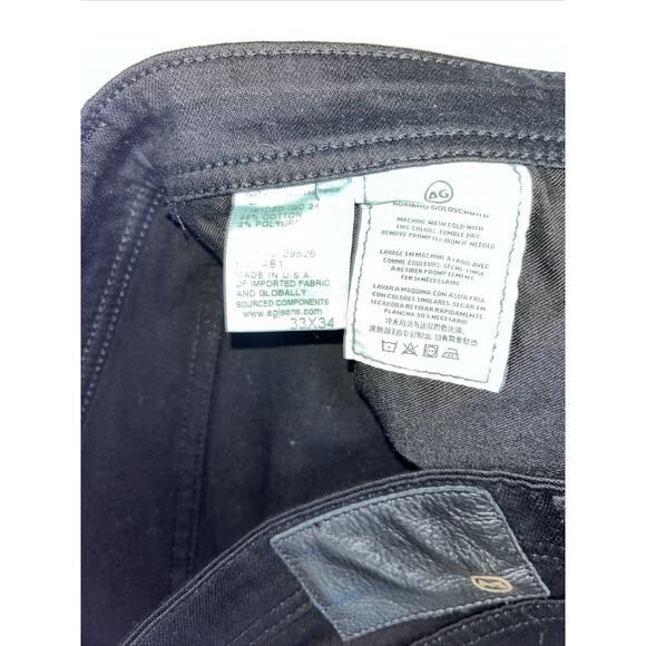 AG Adriano Goldschmied Jeans Mens 33x34 The Nomad Modern Slim Black Denim NWT - Picture 3 of 11